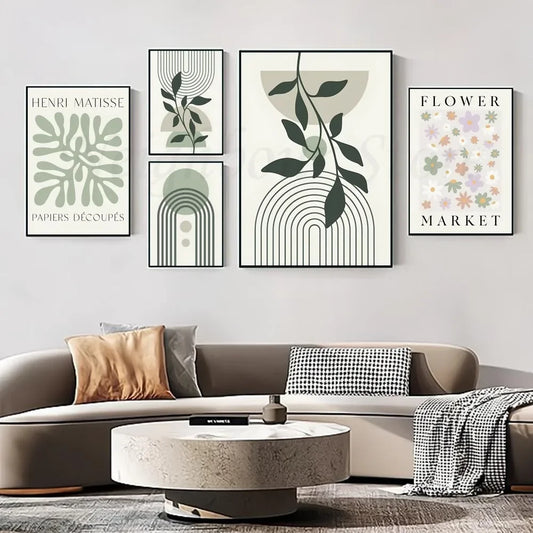 Nordic Poster - Green Sage Matisse